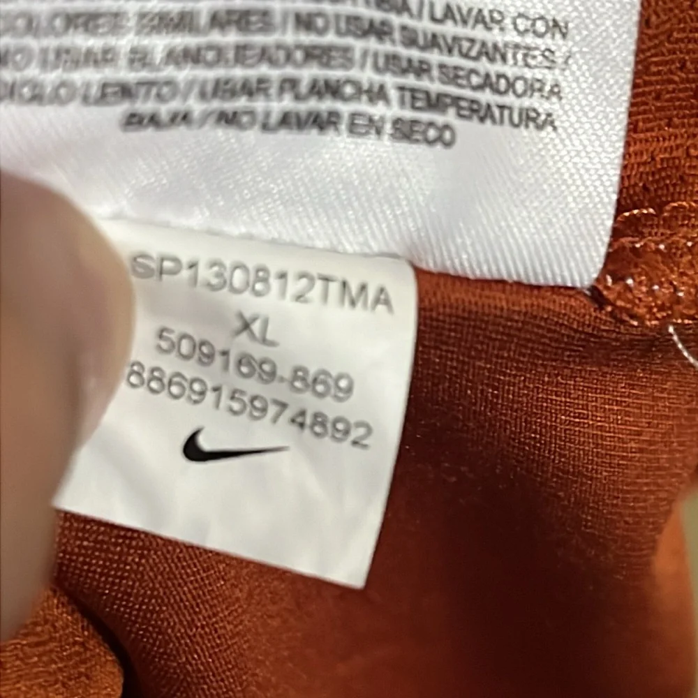 Nike Golf Dri-Fit XL Polo Burnt Orange Short Sleeve Shirt Activewear Casual Gorp
